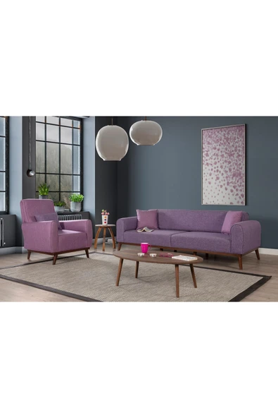 Perla Sofa   SENECA KETEN KOLTUK TAKIMI, MOR