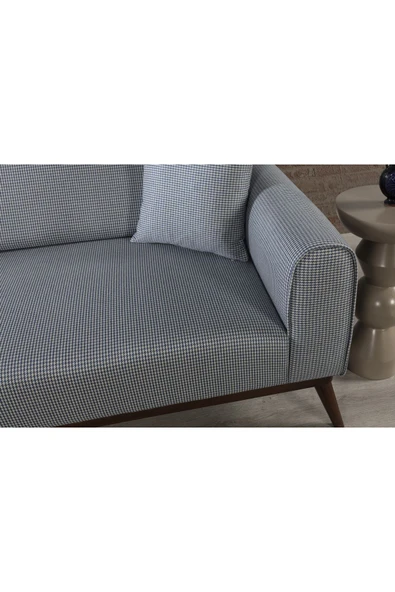 Perla Sofa   SENECA YATAKLI KANEPE KETEN AÇIK MAVİ KAZAYAĞI - 2