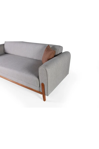 Perla Sofa FERRANTİ PLUS AHŞAP YATAKLI SANDIKLI KANEPE KREM - 8