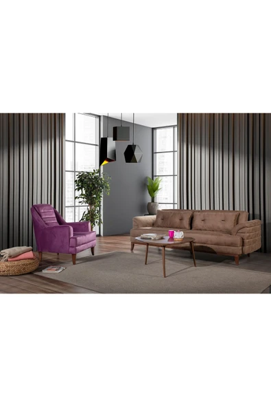 Perla Sofa   Madrid Koltuk Takımı Bora Kahve - 2