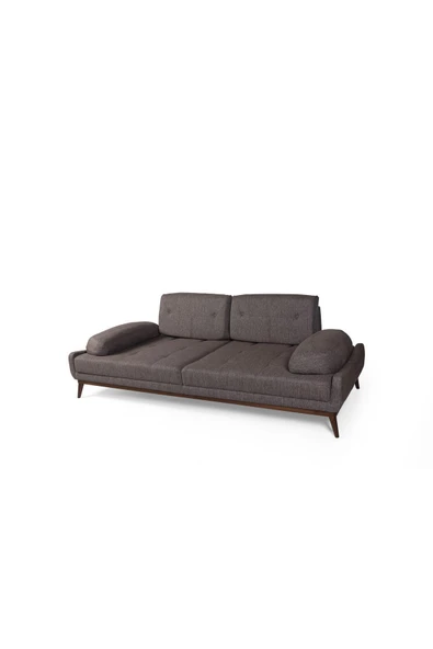 Perla Sofa   Nelson Üçlü Kanepe Keten Kahve - 7