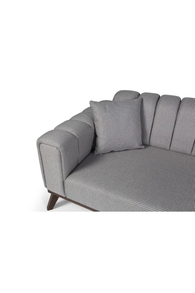 Perla Sofa   VELAR YATAKLI KANEPE KETEN AÇIK KAHVE KAZAYAĞI - Resim 4