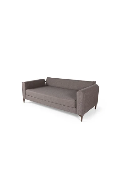 Perla Sofa   FERRANTİ YATAKLI SANDIKLI ÜÇLÜ KANEPE KAHVERENGİ - Resim 4
