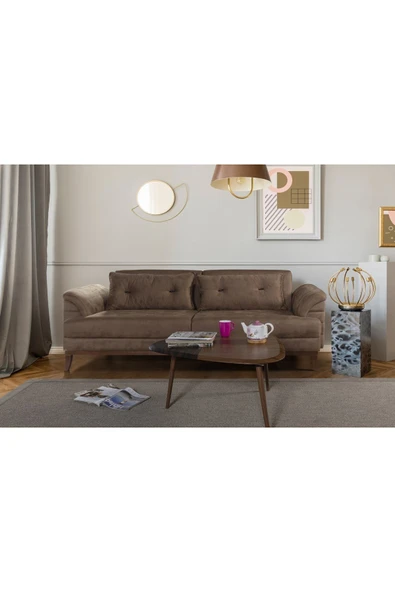 Perla Sofa Madrid Koltuk Takımı Bora Kahve - 4