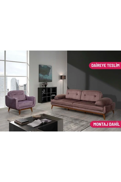 Perla Sofa   NELSON YATAKLI KOLTUK TAKIMI BABYFACE KAHVE