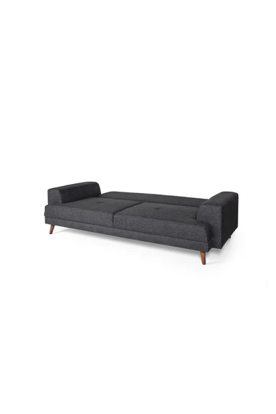 Perla Sofa   NOBİS YATAKLI KANEPE KETEN ANTRASİT - Resim 5