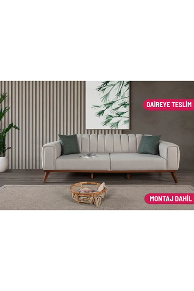 Perla Sofa VELAR YATAKLI KANEPE KETEN KREM