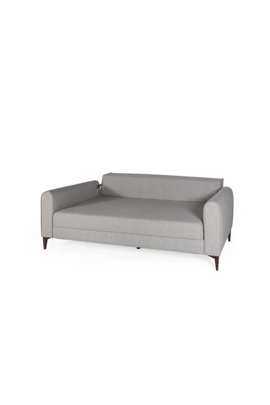 Perla Sofa   FERRANTİ YATAKLI SANDIKLI ÜÇLÜ KANEPE KREM - Resim 3