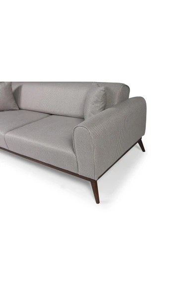 Perla Sofa   SENECA YATAKLI KANEPE KETEN AÇIK KAHVE KAZAYAĞI - Resim 4