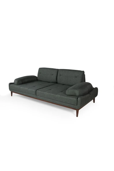 Perla Sofa NELSON ÜÇLÜ KOLTUK KETEN YEŞİL - 7