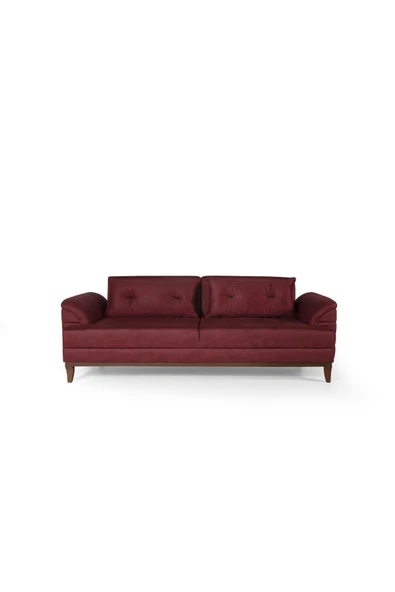 Perla Sofa Madrid Üçlü Yataklı Koltuk Bora Bordo - 4