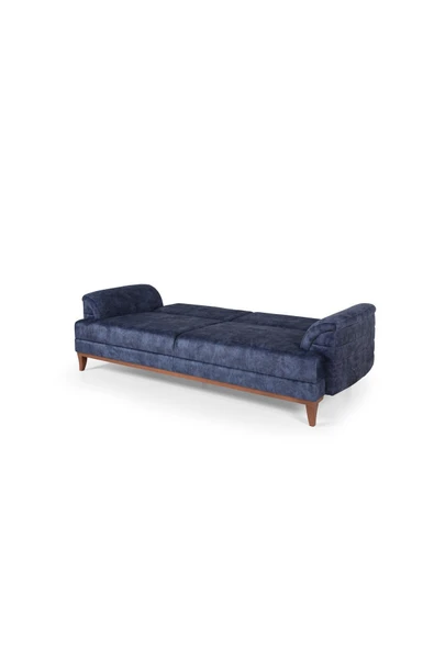 Perla Sofa Madrid Üçlü Yataklı Koltuk Bora Lacivert - 6