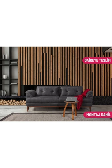 Perla Sofa   Madrid Üçlü Koltuk Bora Antrasit ürün görseli