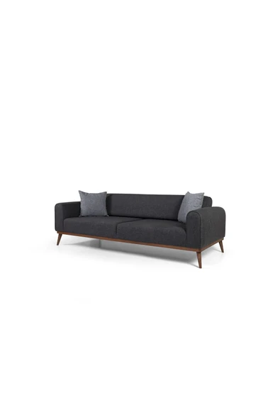 Perla Sofa   SENECA YATAKLI KANEPE KETEN ANTRASİT - 2