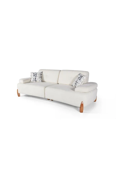 Perla Sofa   LİNDA YATAKLI KANEPE KREM - Resim 7