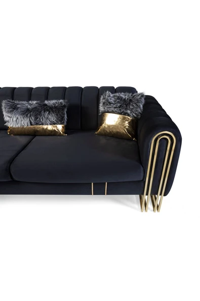 Perla Sofa VALES KOLTUK TAKIMI ANTRASİT - 4
