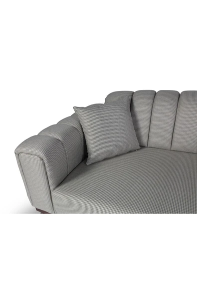 Perla Sofa   VELAR YATAKLI KANEPE KETEN AÇIK YEŞİL KAZAYAĞI - Resim 5