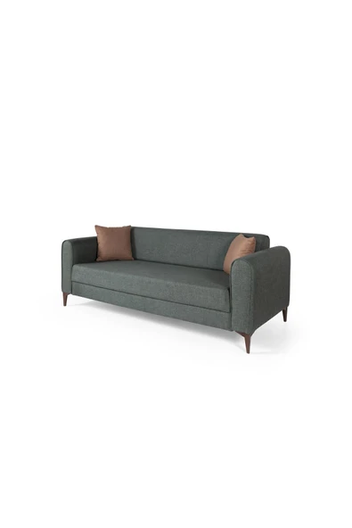 Perla Sofa   FERRANTİ YATAKLI SANDIKLI ÜÇLÜ KANEPE YEŞİL - 6