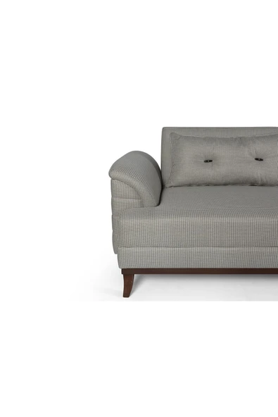 Perla Sofa   Madrid Üçlü Yataklı Kanepe Açık Yeşil Kazayağı - 6