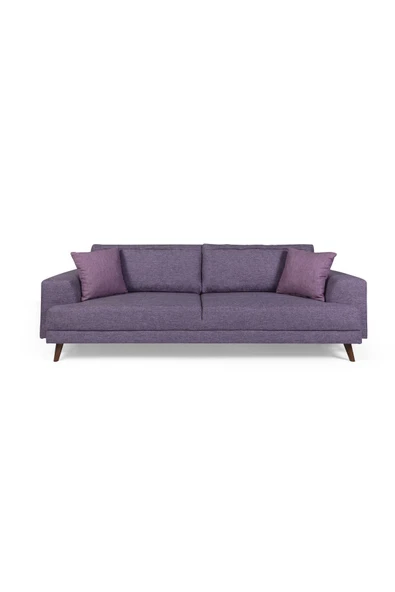 Perla Sofa   NOBİS YATAKLI KANEPE KETEN MOR - Resim 3