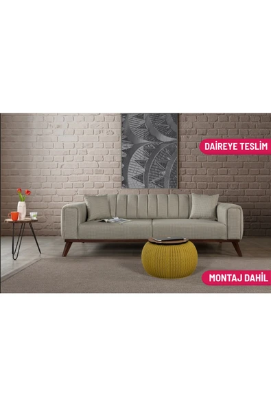 Perla Sofa   VELAR YATAKLI KANEPE KETEN AÇIK YEŞİL KAZAYAĞI ürün görseli