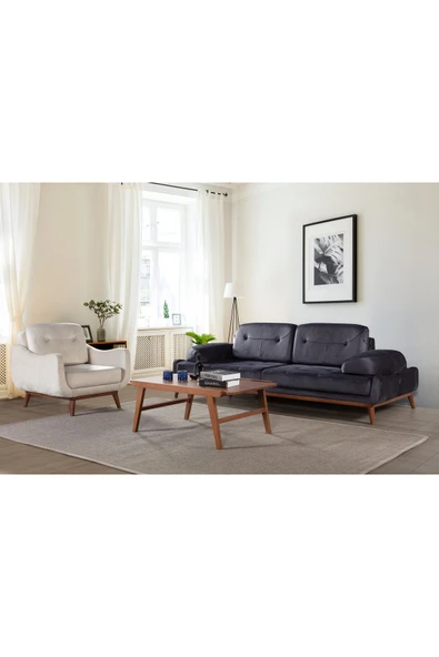Perla Sofa NELSON YATAKLI KOLTUK TAKIMI BABYFACE ANTRASİT - 2