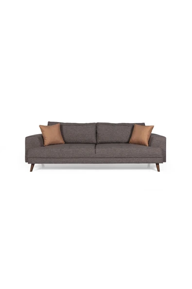 Perla Sofa NOBİS YATAKLI KANEPE KETEN KAHVE - 2