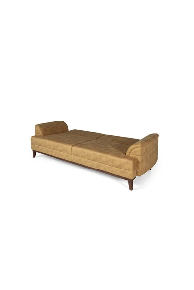 Perla Sofa Madrid Üçlü Yataklı Kanepe Bora Hardal - 5