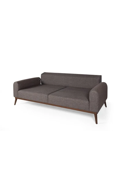 Perla Sofa   SENECA KETEN YATAKLI KANEPE KAHVE - 3