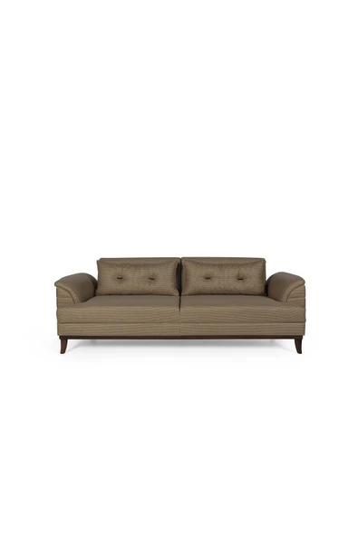 Perla Sofa Madrid Üçlü Yataklı Kanepe Hardal Kazayağı - 3