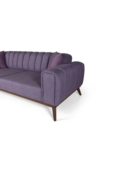 Perla Sofa VELAR YATAKLI KANEPE KETEN MOR - 6