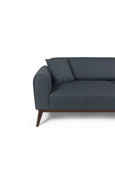 Perla Sofa SENECA YATAKLI KANEPE KETEN KOYU MAVİ KAZAYAĞI - 4