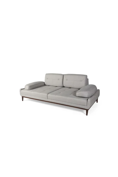 Perla Sofa   NELSON ÜÇLÜ KOLTUK KETEN KREM - Resim 7