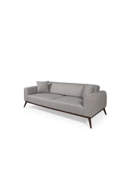 Perla Sofa   SENECA YATAKLI KANEPE KETEN AÇIK KAHVE KAZAYAĞI - Resim 5