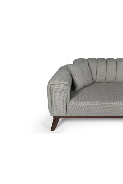 Perla Sofa   VELAR YATAKLI KANEPE KETEN AÇIK YEŞİL KAZAYAĞI - Resim 4