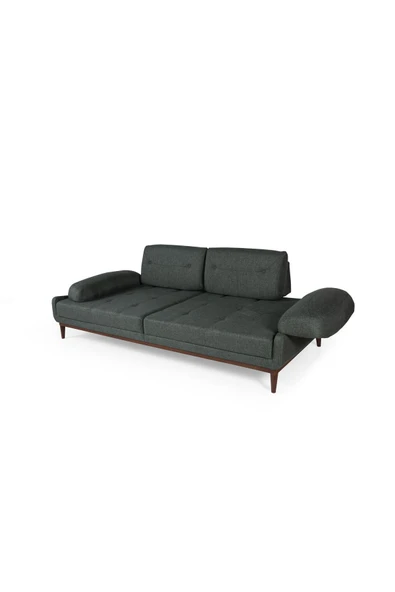 Perla Sofa NELSON YATAKLI KOLTUK TAKIMI KETEN YEŞİL - 5