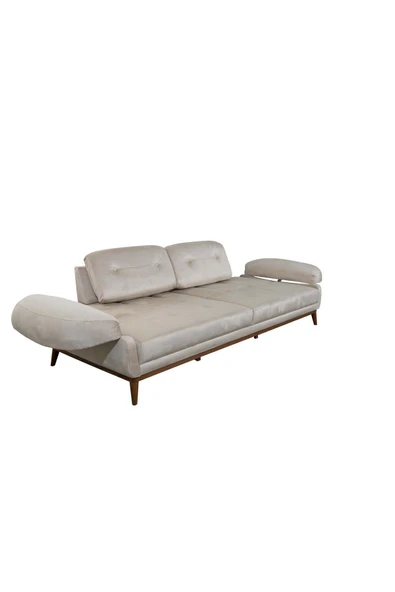 Perla Sofa   Nelson Üçlü Koltuk Babyface Krem - Resim 5