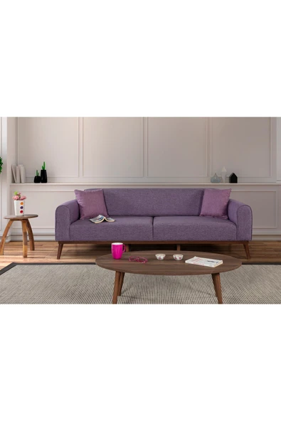 Perla Sofa SENECA KETEN KOLTUK TAKIMI, MOR - 3