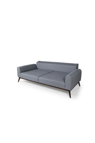 Perla Sofa SENECA YATAKLI KANEPE KETEN AÇIK MAVİ KAZAYAĞI - 5