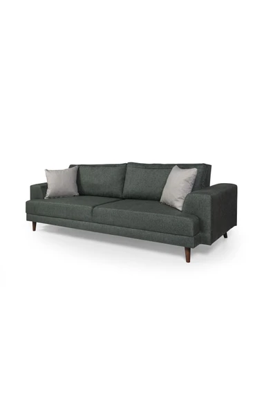 Perla Sofa   NOBİS YATAKLI KANEPE KETEN YEŞİL - Resim 3