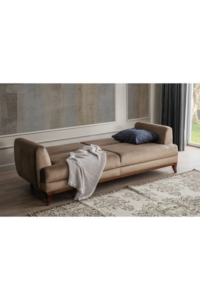 Perla Sofa PARİS YATAKLI KANEPE VİZON - 3