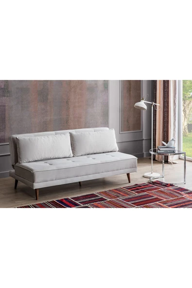 Perla Sofa RETRO KOLSUZ YATAKLI KANEPE KREM