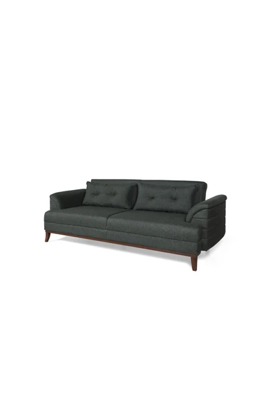 Perla Sofa   Madrid Koltuk Takımı Keten Yeşil - 5