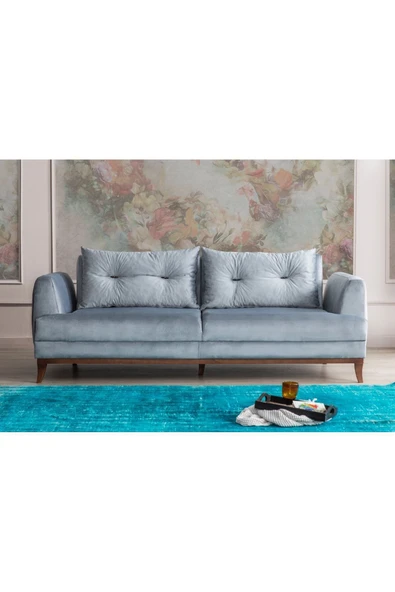 Perla Sofa   PARİSS YATAKLI KANEPE AÇIK GRİ - Resim 2