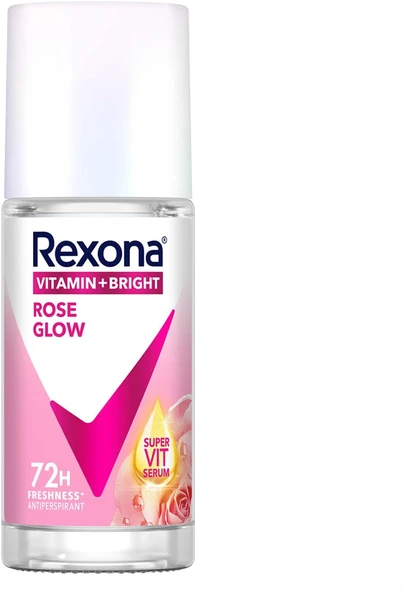 Rexona Vitamin Bright Kadın Roll On Deodorant Rose Glow 45 Ml
