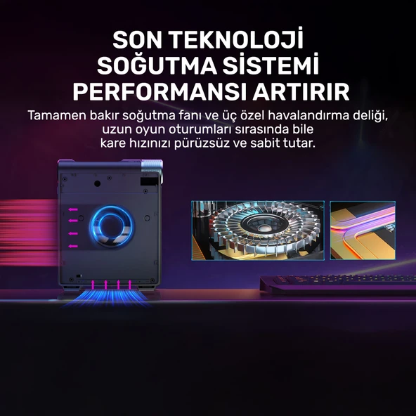 RaXius Momentum SD-R5.743U011 Ryzen5 7430U 32GB 1TBSSD+1TBSSD FreeDOS Mini PC - Resim 8