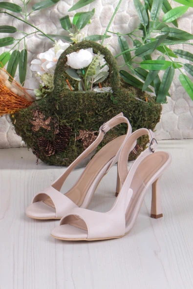 Fort 1428 Arena Cilt Şık Zarif Tek Bant İnçe Topuklu Kadın Ayakkabı - Resim 12