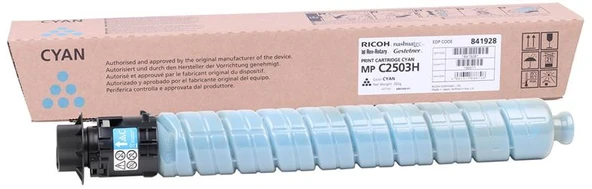 Ricoh MP C2503CH Cyan Mavi Orjinal Fotokopi Toneri MP C2003-2004-2011-2504 9.500 Sayfa - 2