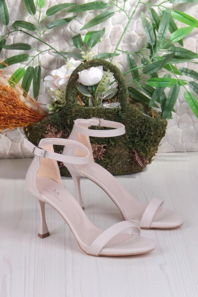 Fort 1100 Arena Cilt Şık Zarif Tek Bant İnçe Topuklu Kadın Ayakkabı - Resim 12