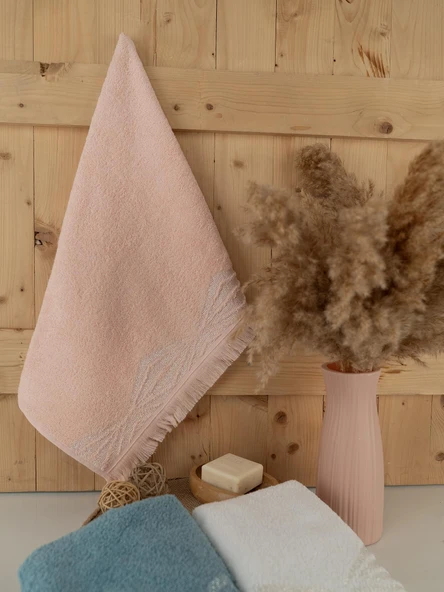 Pamuklu 3'lü 50x80 cm Renkli Bohem Detaylı Havlu Seti Baveno - Resim 6